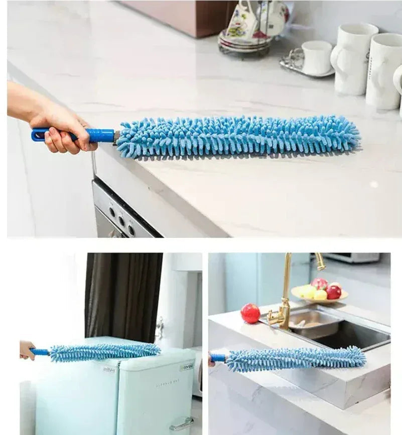 Cleaning Microfiber Duster Flexible Brush Easy Cleaning (Random Color) - Eazzy Store