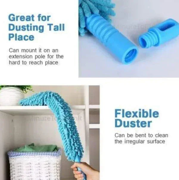 Cleaning Microfiber Duster Flexible Brush Easy Cleaning (Random Color) - Eazzy Store