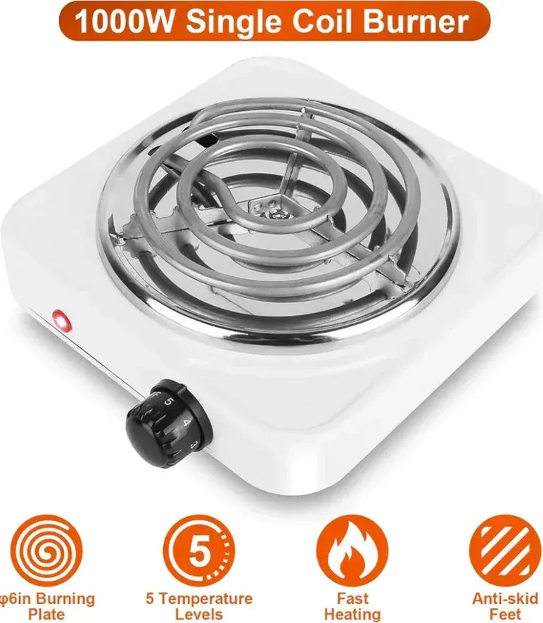 Electric Single Burner 1000W - Eazzy Store