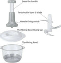 Hand Press Food Vegetable Chopper 1.5L - Eazzy Store
