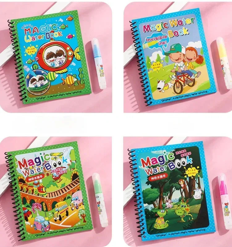 Magic Water Drawing Coloring Book - Eazzy Store