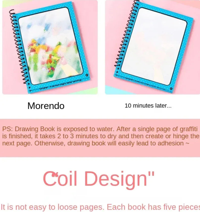 Magic Water Drawing Coloring Book - Eazzy Store