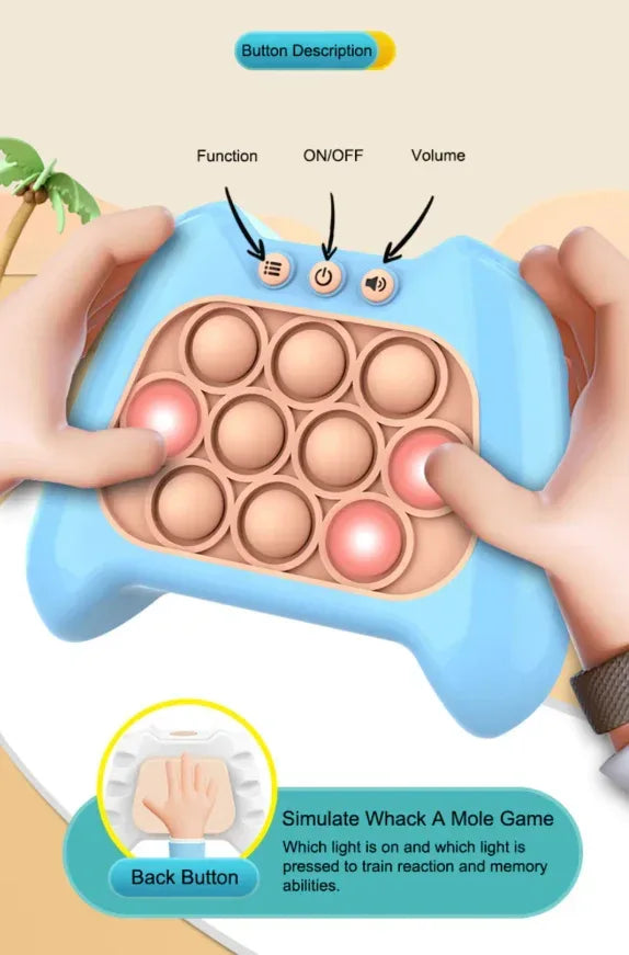 Pop Push Bubble Game Light Fidget Toy - Eazzy Store
