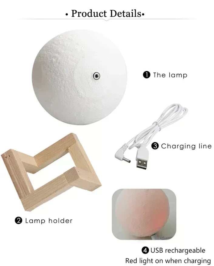 3D Print Moon Lamp - Eazzy Store