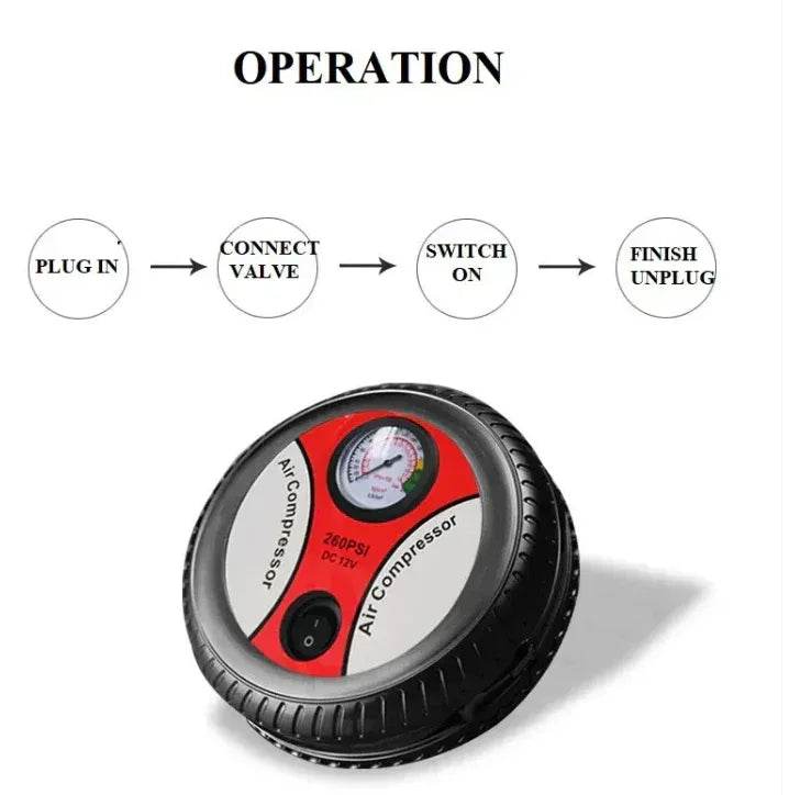 Portable Electric Mini Tire Inflator - Eazzy Store