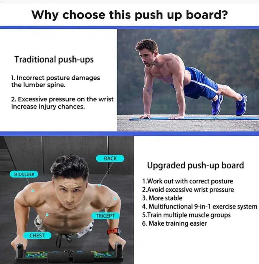 9-IN-1 MULTIFUNCTION PUSH-UP BOARD - Eazzy Store