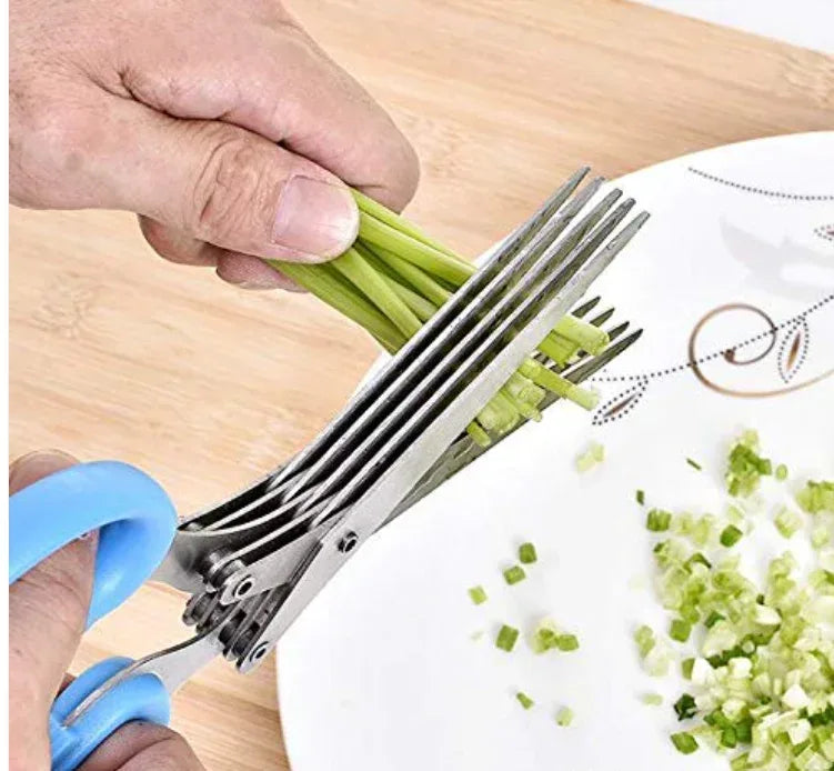 5 blade herb scissors - Eazzy Store