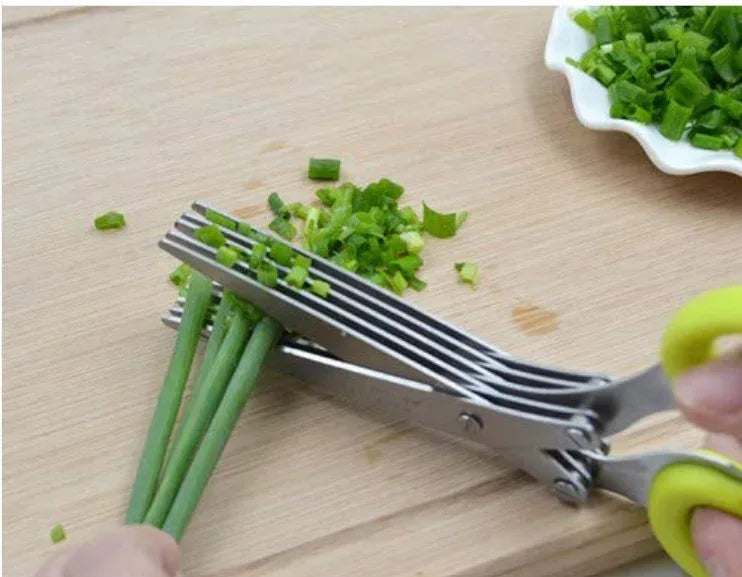 5 blade herb scissors - Eazzy Store