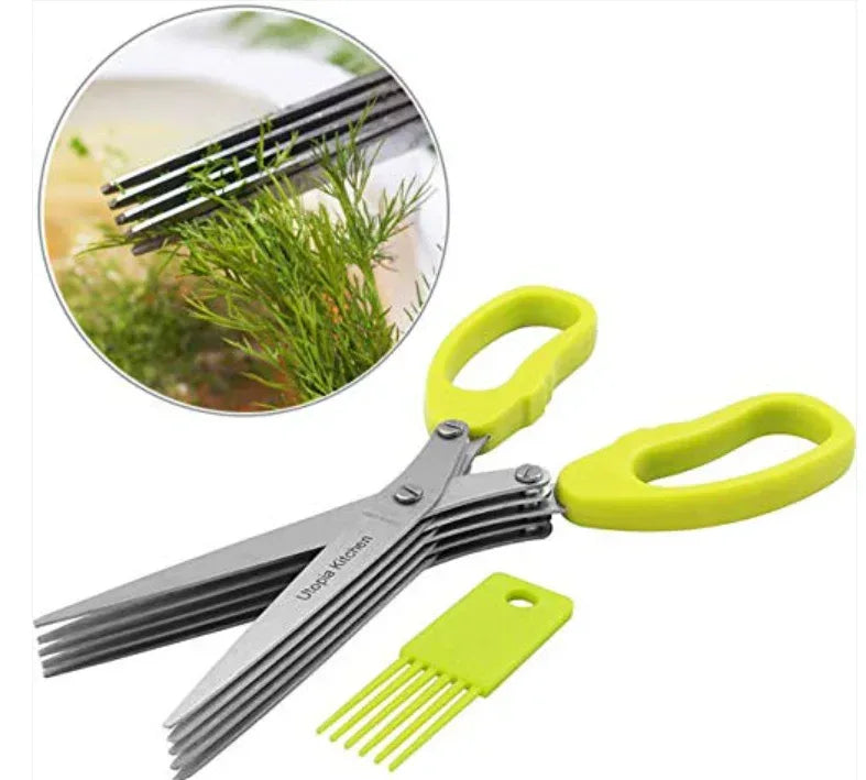 5 blade herb scissors - Eazzy Store