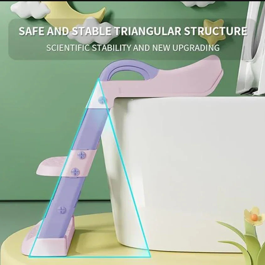 Kid Toilet Trainer Ladder Potty Seat - Eazzy Store