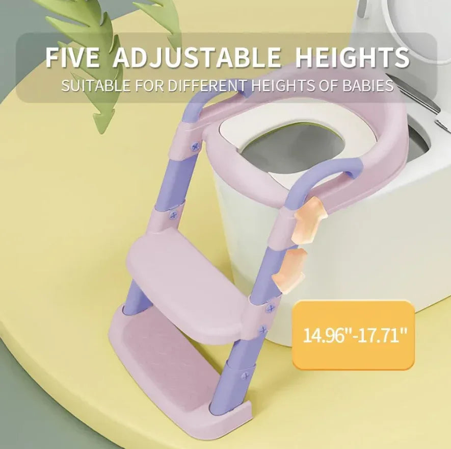 Kid Toilet Trainer Ladder Potty Seat - Eazzy Store