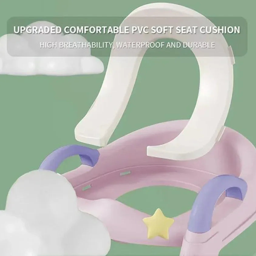Kid Toilet Trainer Ladder Potty Seat - Eazzy Store