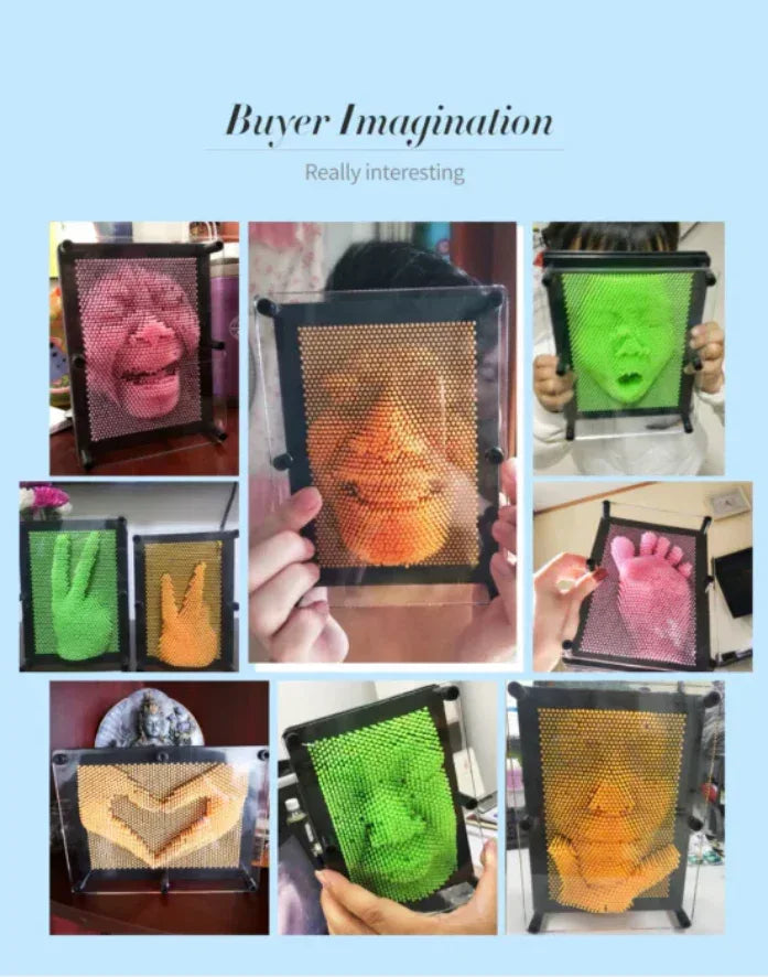 3D Clone Shape Pin Art - Eazzy Store