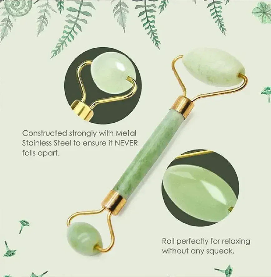 Face Roller Massager and Gua Sha Massage Tool Set - Eazzy Store