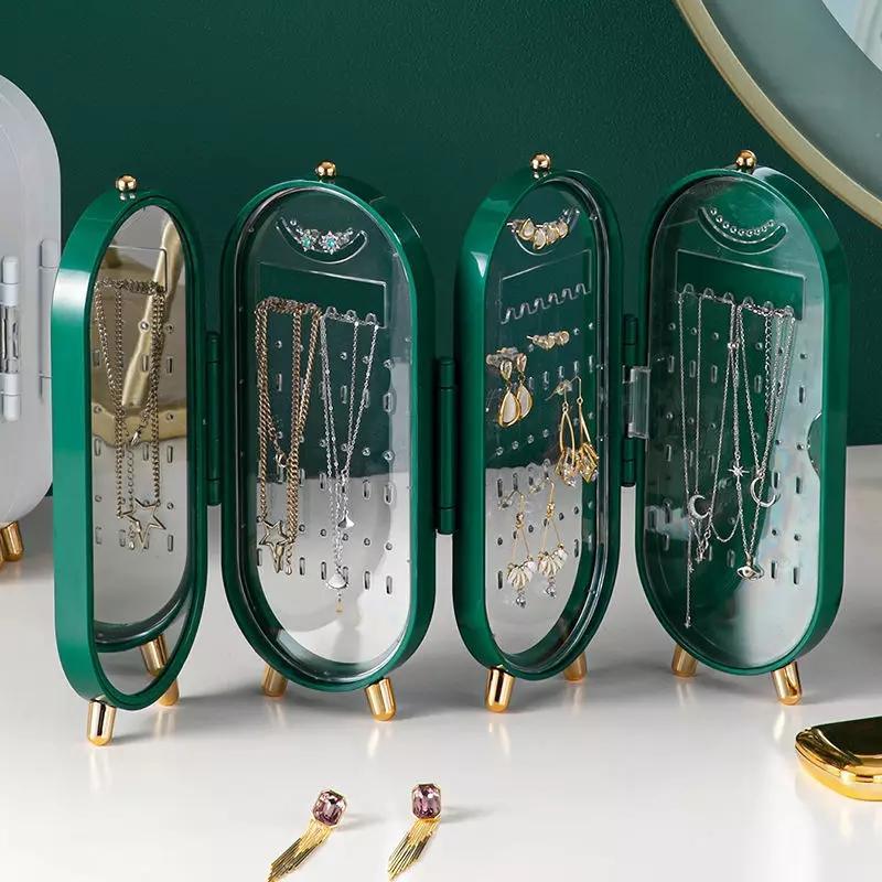 Foldable Jewellery Box with Mirror - Eazzy Store
