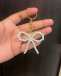 Bow Pearl Keychain – Cute, Elegant & Stylish Accessory - Eazzy Store