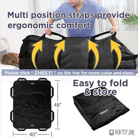 Positioning Bed Pad Patient Transfer Sheet with Handles Washable Draw Sheets Mattress - Eazzy Store