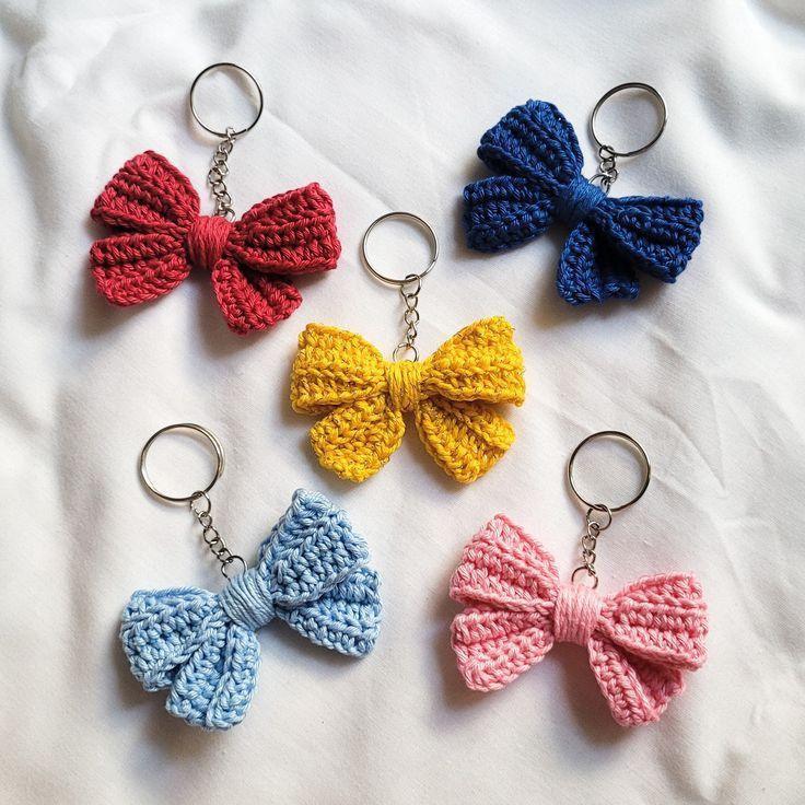 Handmade Crochet Strawberry Keychain – Cute & Colorful Key Holder and Bag Charm - Eazzy Store