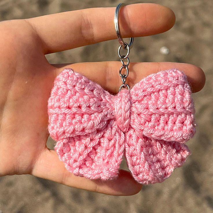 Handmade Crochet Strawberry Keychain – Cute & Colorful Key Holder and Bag Charm - Eazzy Store