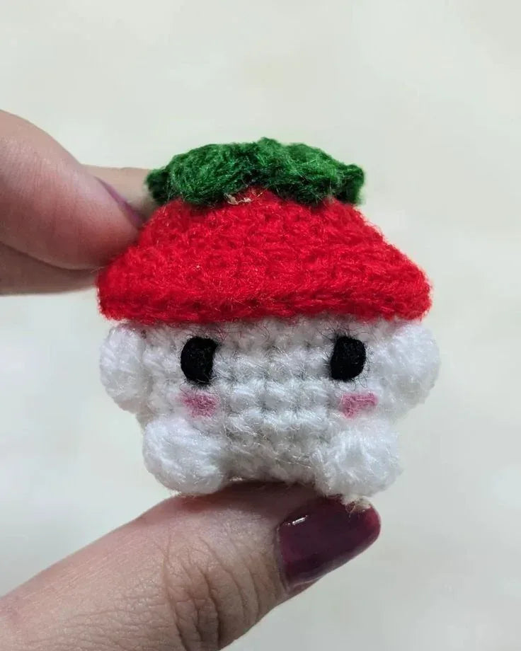 Handmade Crochet Mushroom Hat – Cute & Aesthetic Cottagecore Beanie for Women and Teens - Eazzy Store