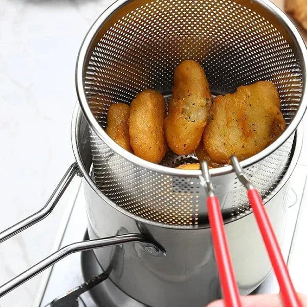 Deep Fryer Pot With Basket - Eazzy Store