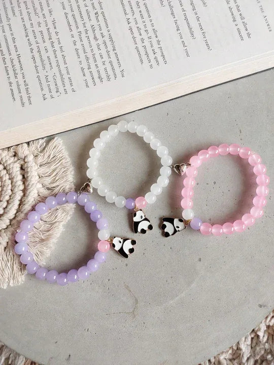 Pack of 3 - Trio Beads Bracelet with Panda Charm - Eazzy Store