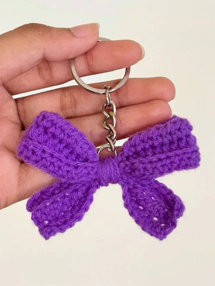 Handmade Crochet Strawberry Keychain – Cute & Colorful Key Holder and Bag Charm - Eazzy Store