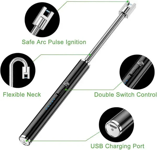 Electric Arc Lighter with 360°Flexiblity - Eazzy Store