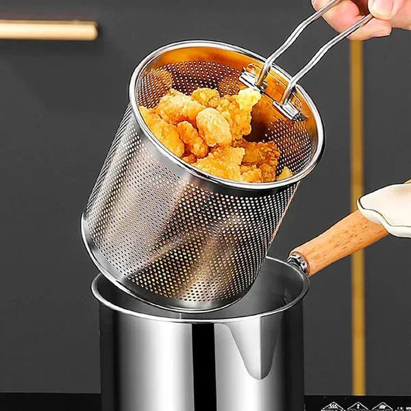 Deep Fryer Pot With Basket - Eazzy Store