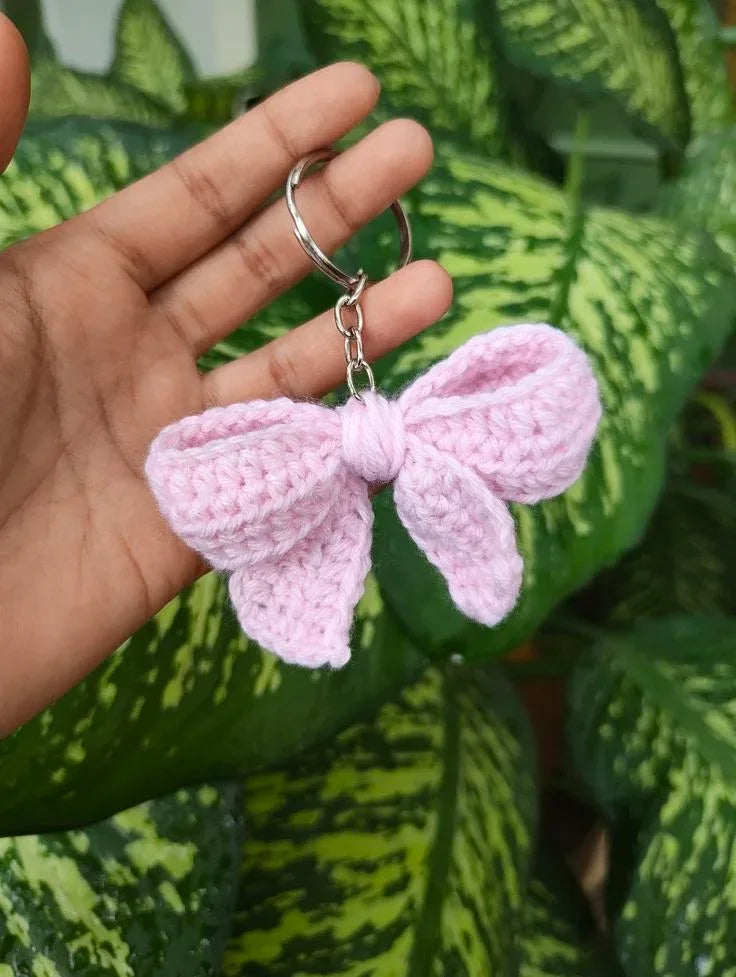Handmade Crochet Strawberry Keychain – Cute & Colorful Key Holder and Bag Charm - Eazzy Store