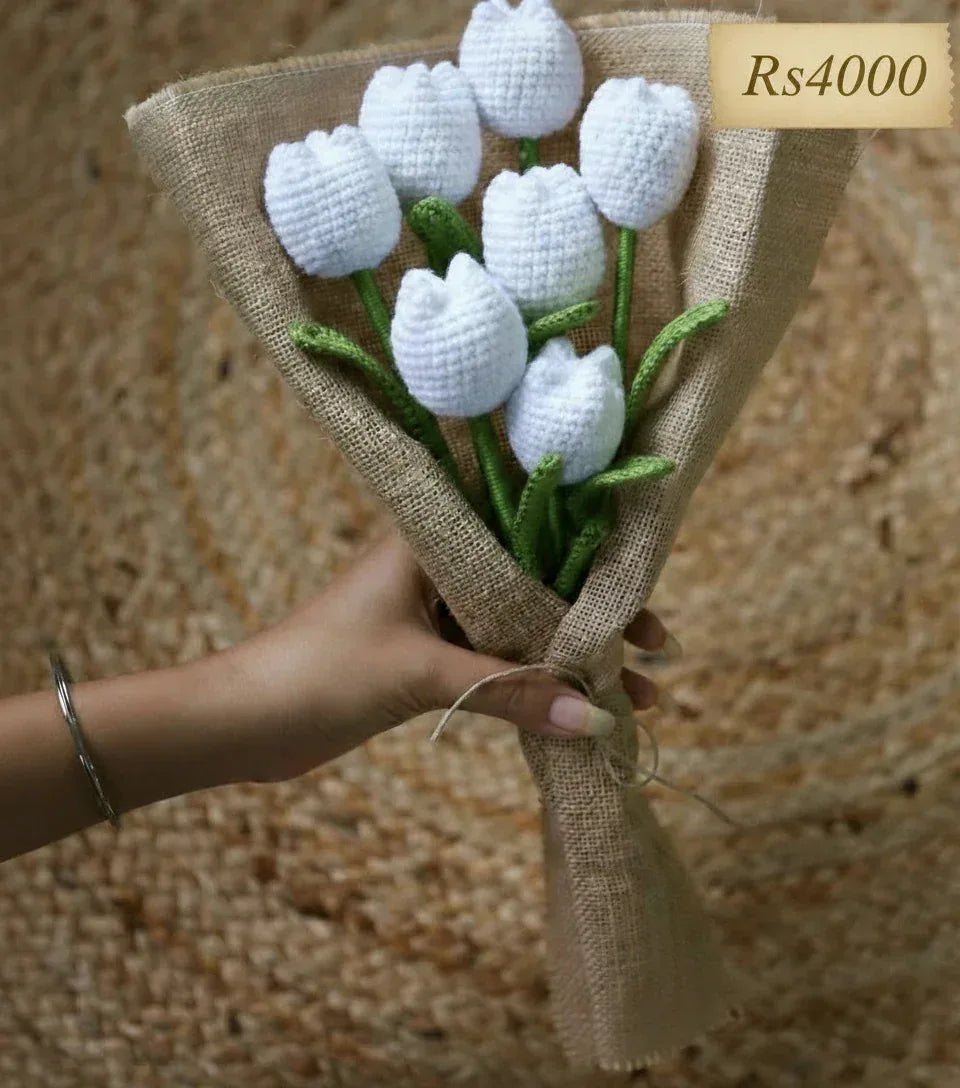 Handcrafted Crochet Tulip Bouquet - Eazzy Store