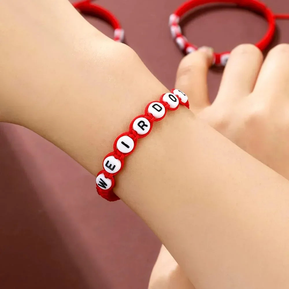 Weirdo BFF Friendship Bracelets for 3 Handmade Matching String Bracelets for Best Friends Couples Women Men - Eazzy Store